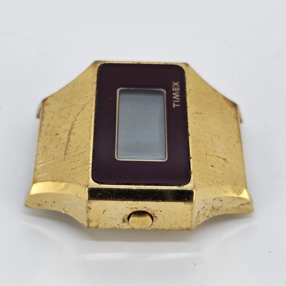 VTG Timex H‎ Cell Men's Watch 34MM PARTS ONLY TESTED NOT WORKING